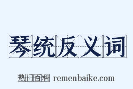 琴统反义词是什么意思的图片